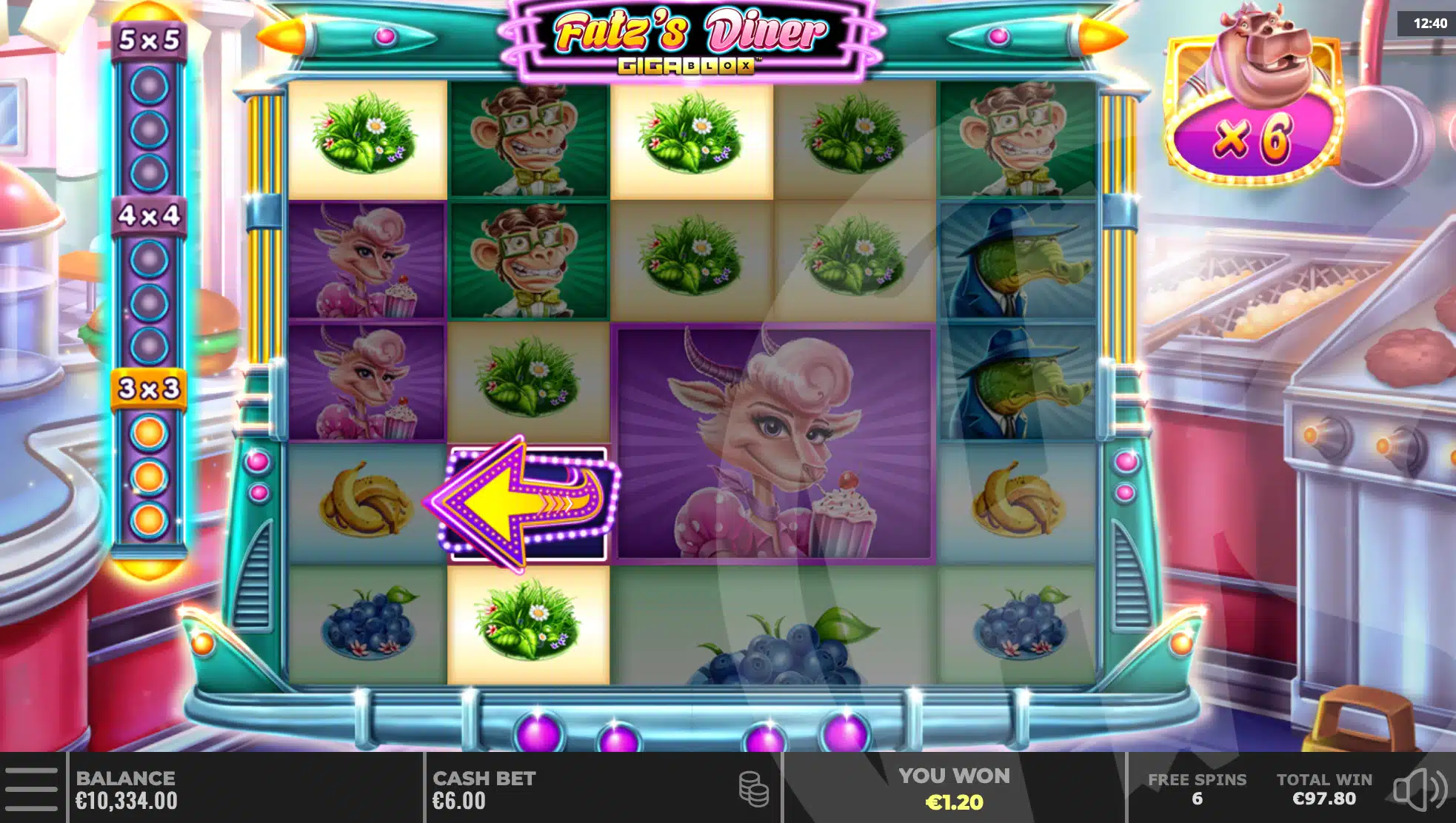 Fatz’s Diner Gigablox Slot Review pic 17